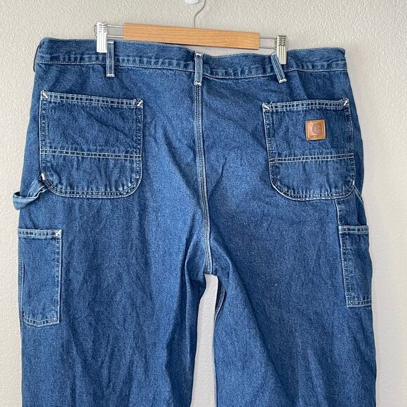 Carhartt Dungaree Fit Blue Jeans Denim Pants size 44x30 - Picture 6 of 8